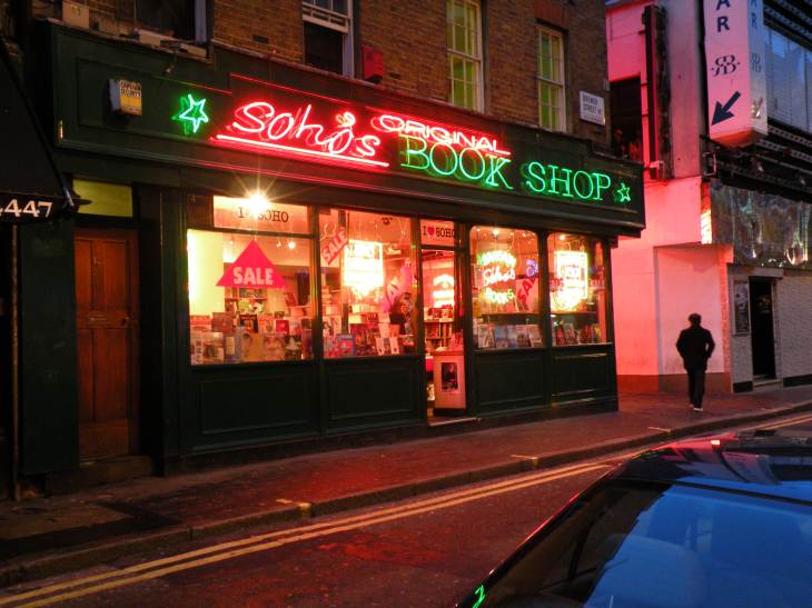  Soho's original book shop, Brewer Street